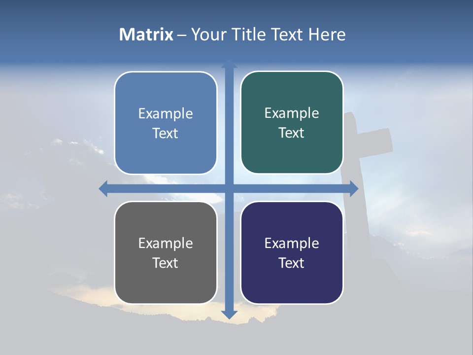 Holy Church Sun PowerPoint Template