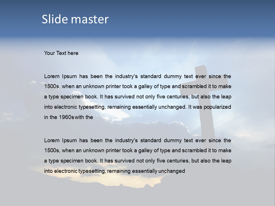 Holy Church Sun PowerPoint Template