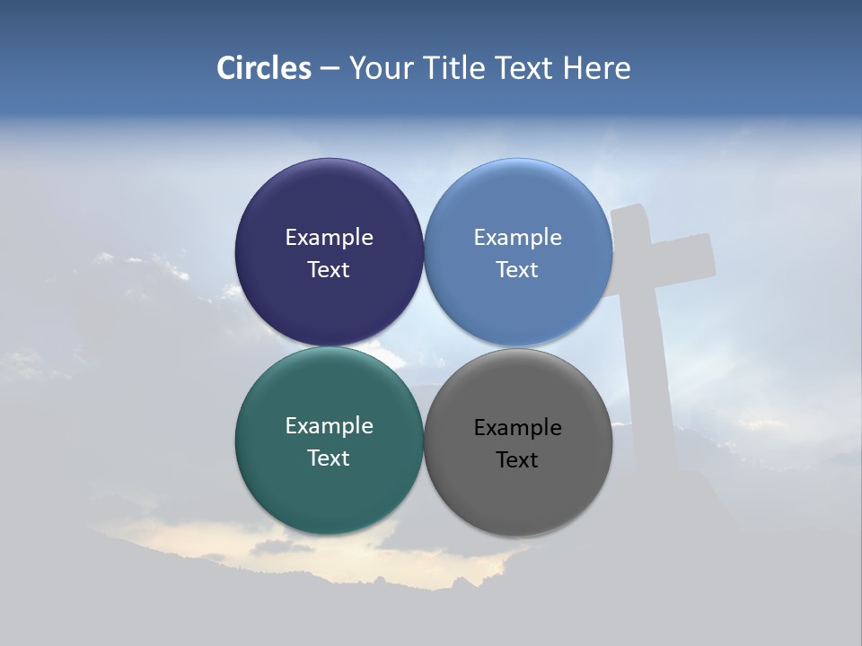 Holy Church Sun PowerPoint Template