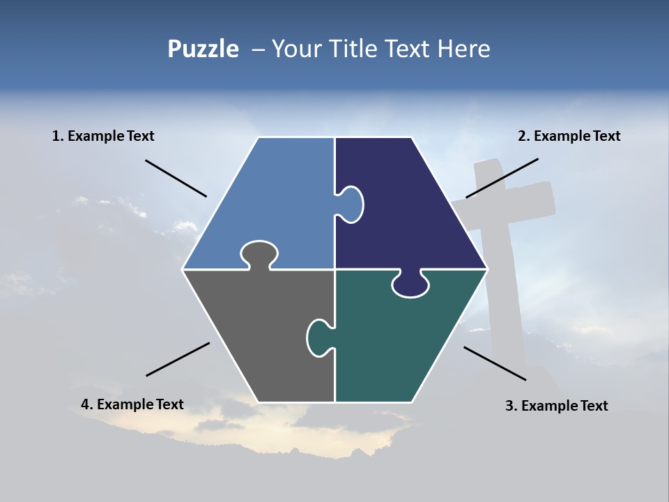 Holy Church Sun PowerPoint Template