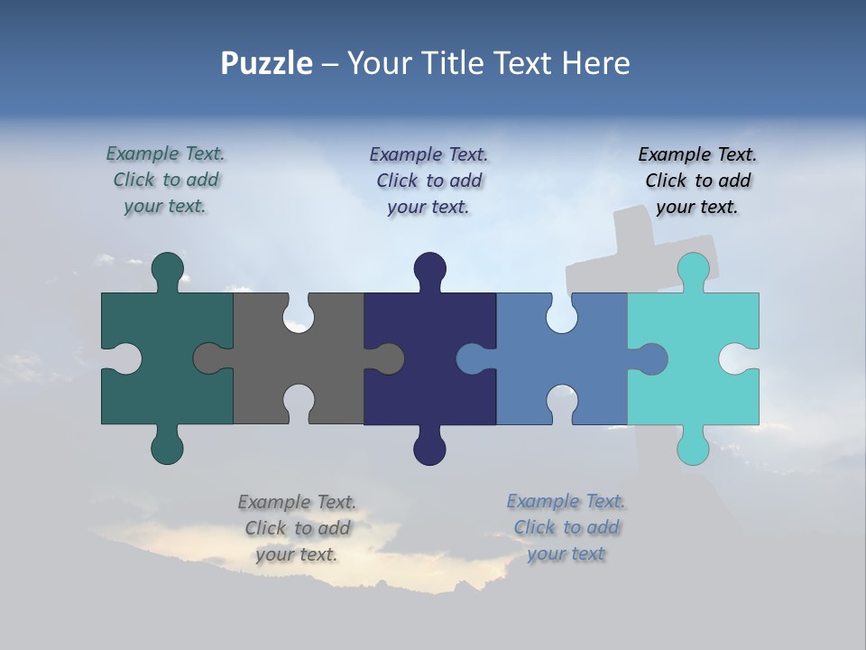 Holy Church Sun PowerPoint Template