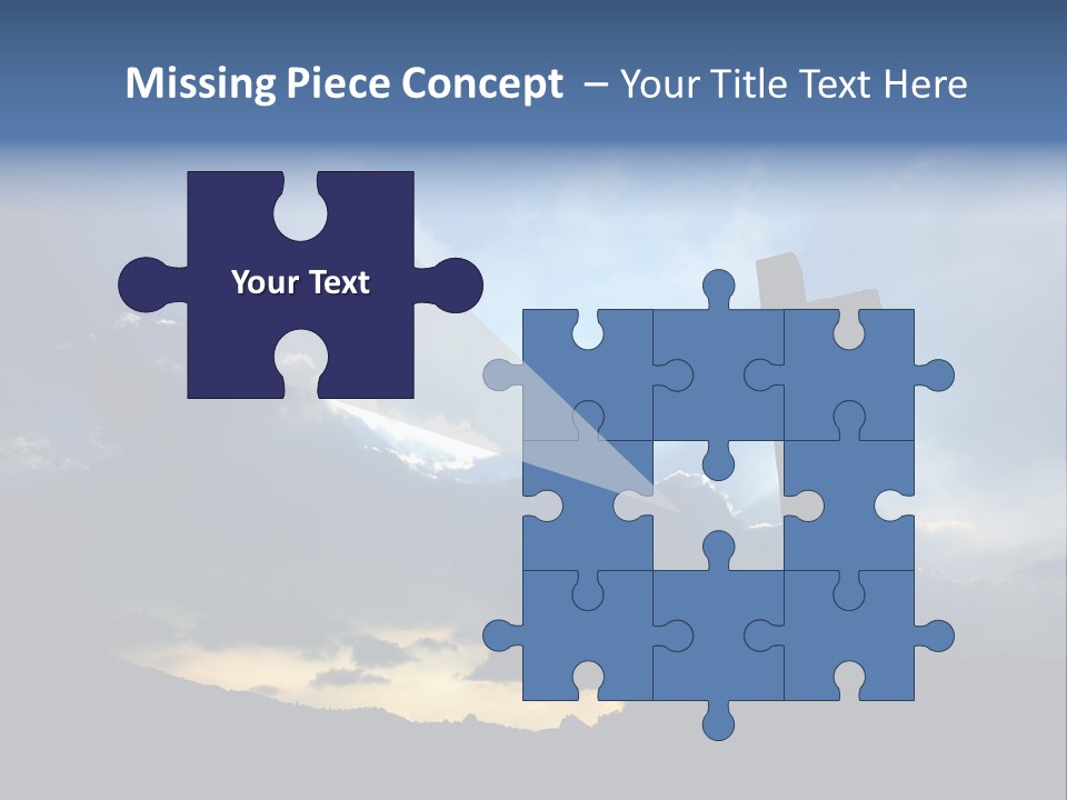 Holy Church Sun PowerPoint Template