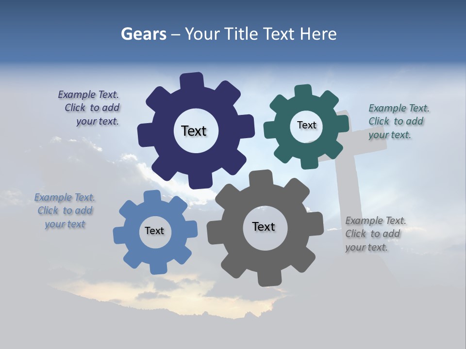 Holy Church Sun PowerPoint Template