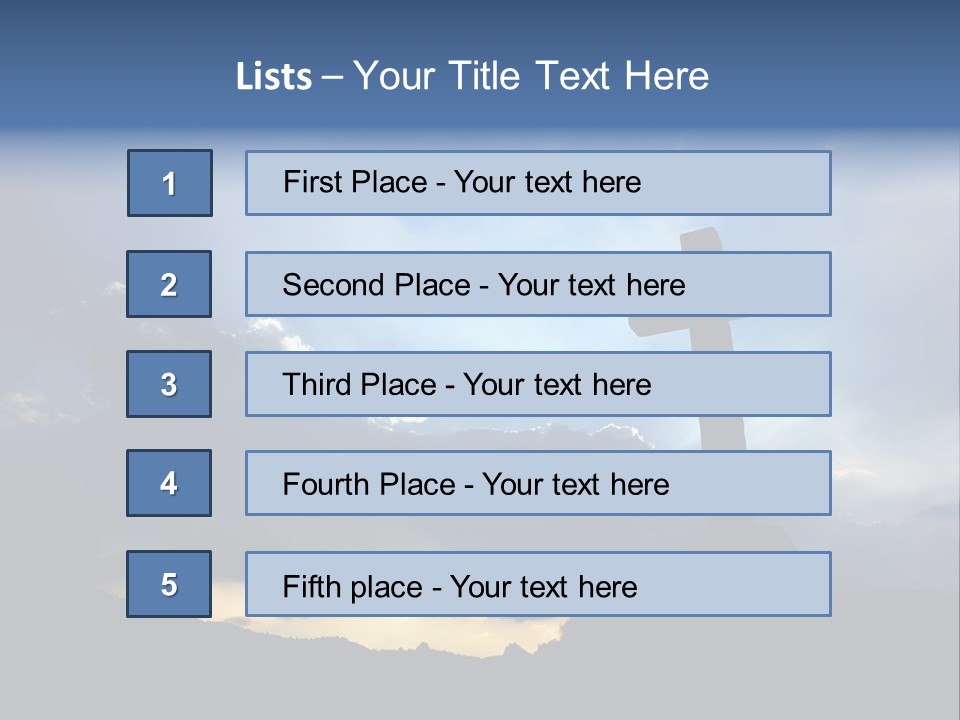Holy Church Sun PowerPoint Template