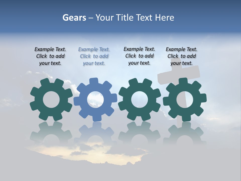 Holy Church Sun PowerPoint Template