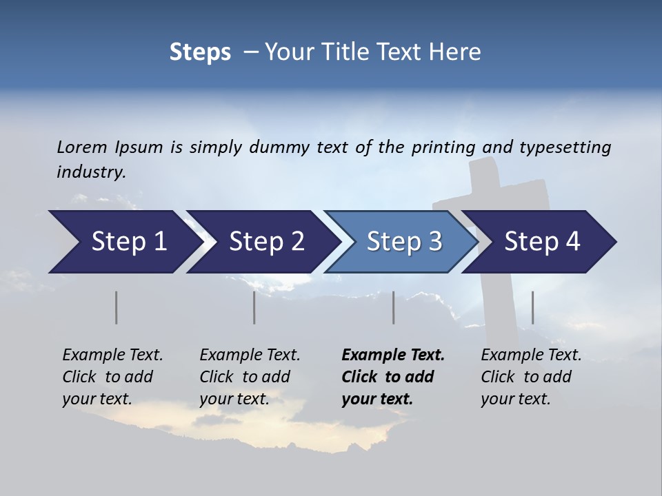 Holy Church Sun PowerPoint Template