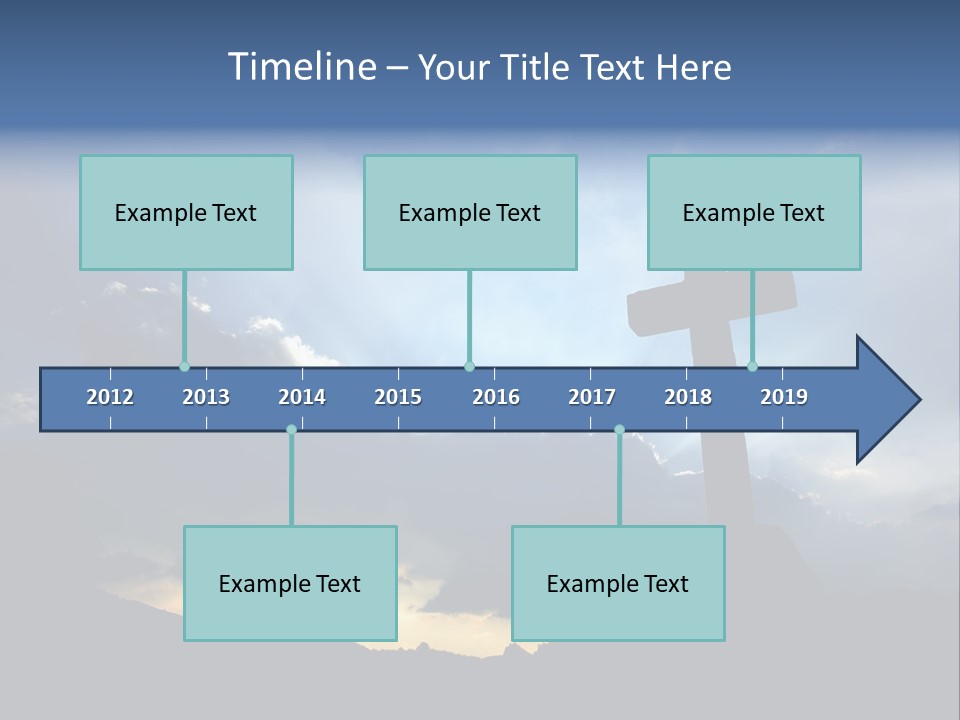 Holy Church Sun PowerPoint Template