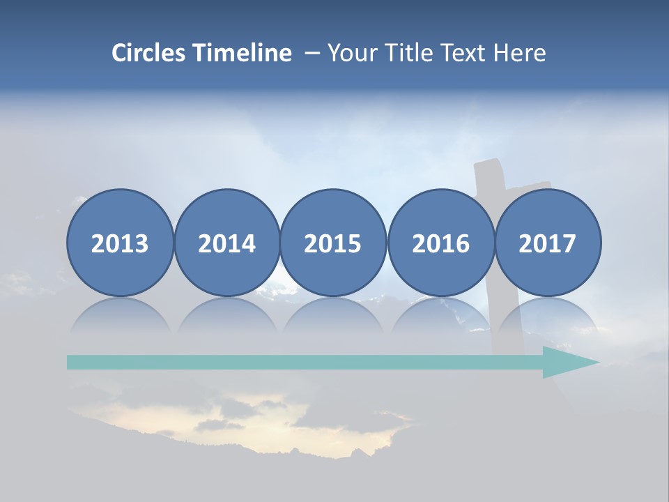 Holy Church Sun PowerPoint Template