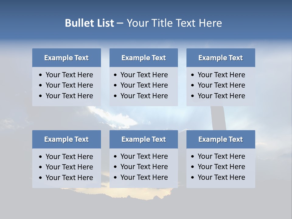 Holy Church Sun PowerPoint Template