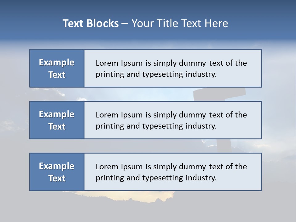 Holy Church Sun PowerPoint Template