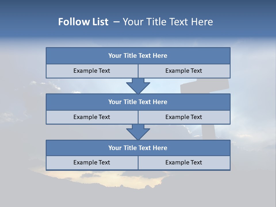 Holy Church Sun PowerPoint Template