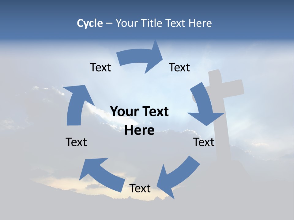 Holy Church Sun PowerPoint Template