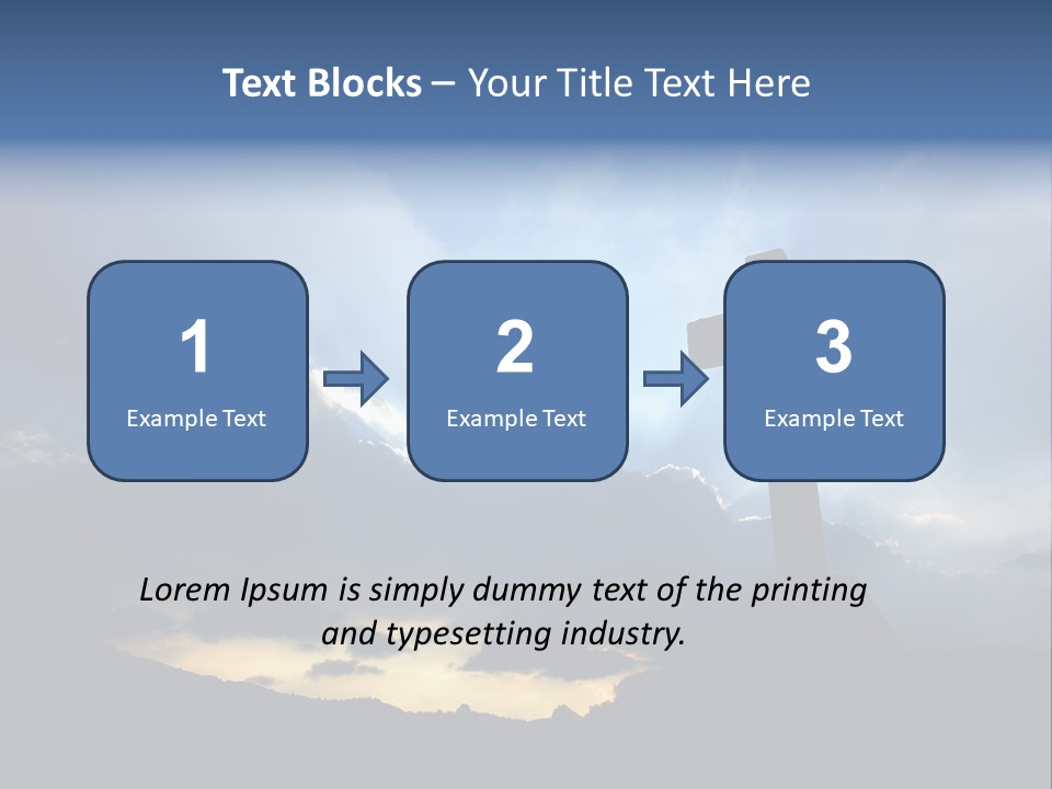 Holy Church Sun PowerPoint Template