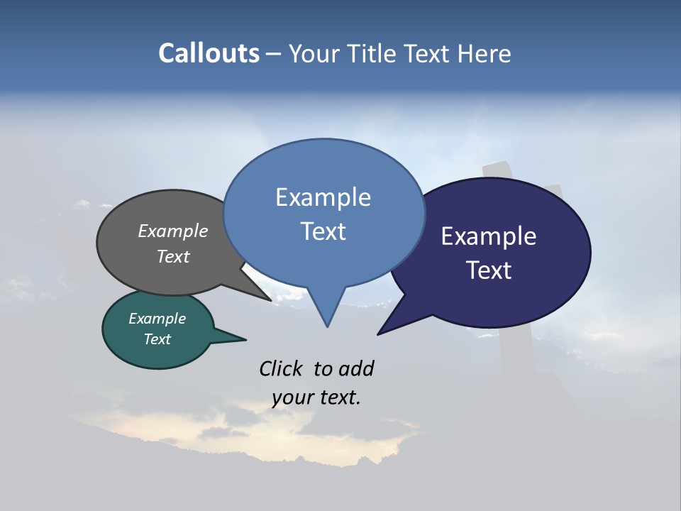 Holy Church Sun PowerPoint Template