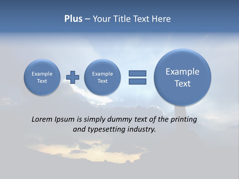 Holy Church Sun PowerPoint Template