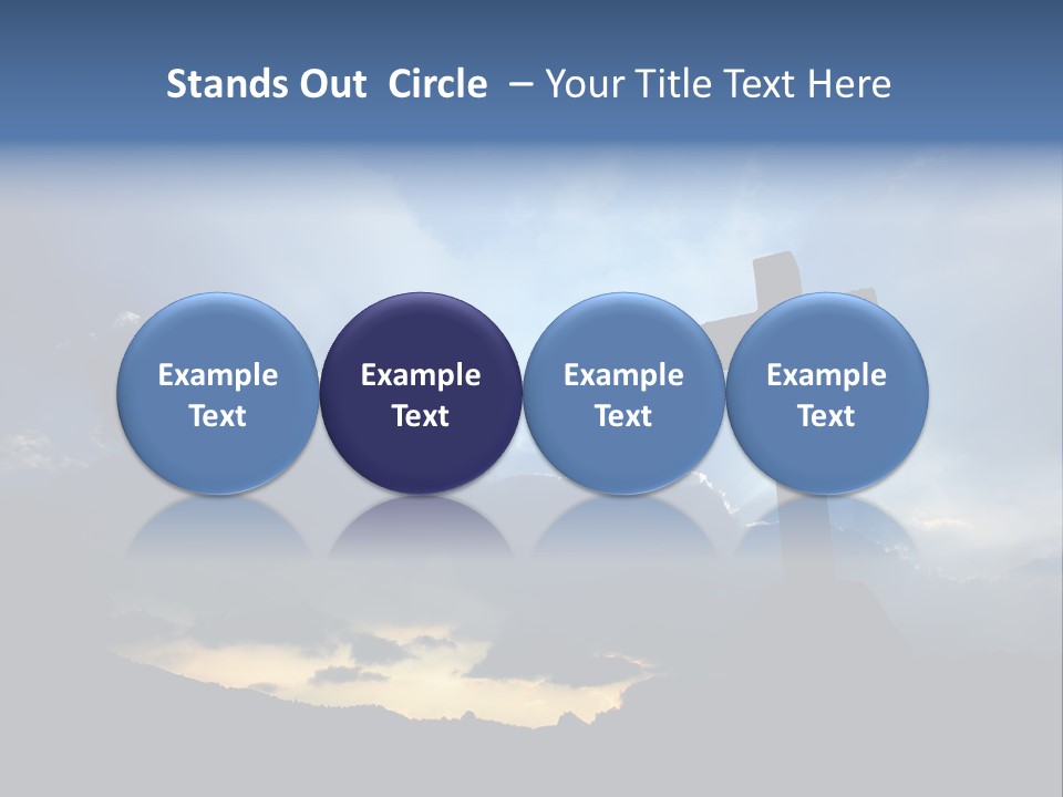 Holy Church Sun PowerPoint Template