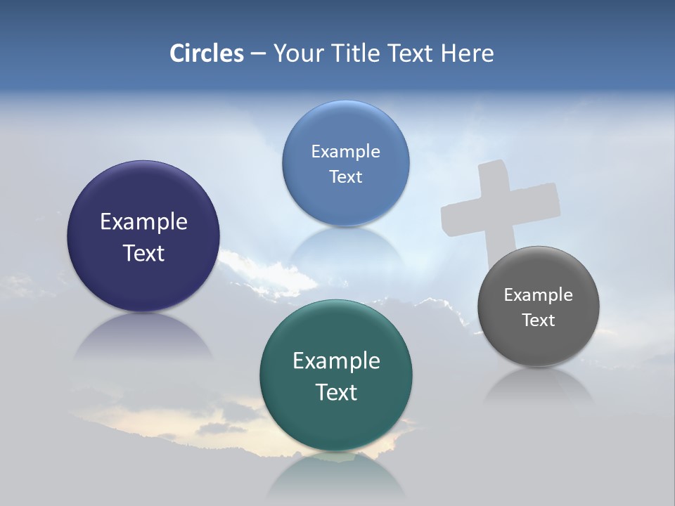 Holy Church Sun PowerPoint Template