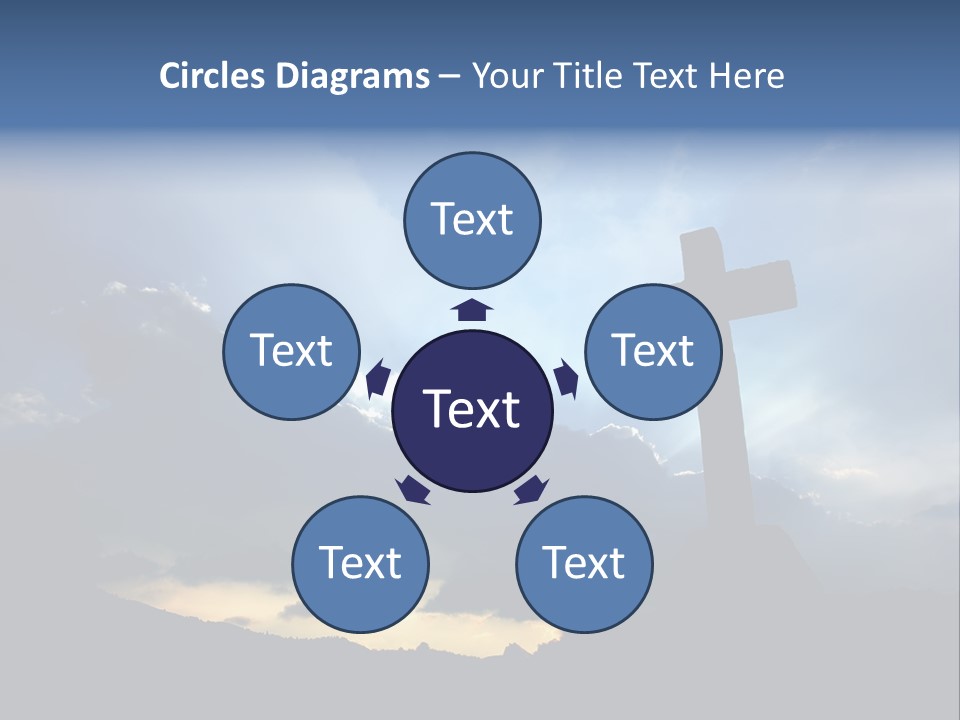 Holy Church Sun PowerPoint Template