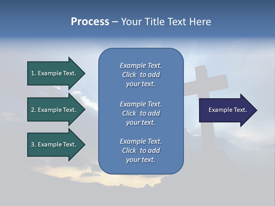 Holy Church Sun PowerPoint Template