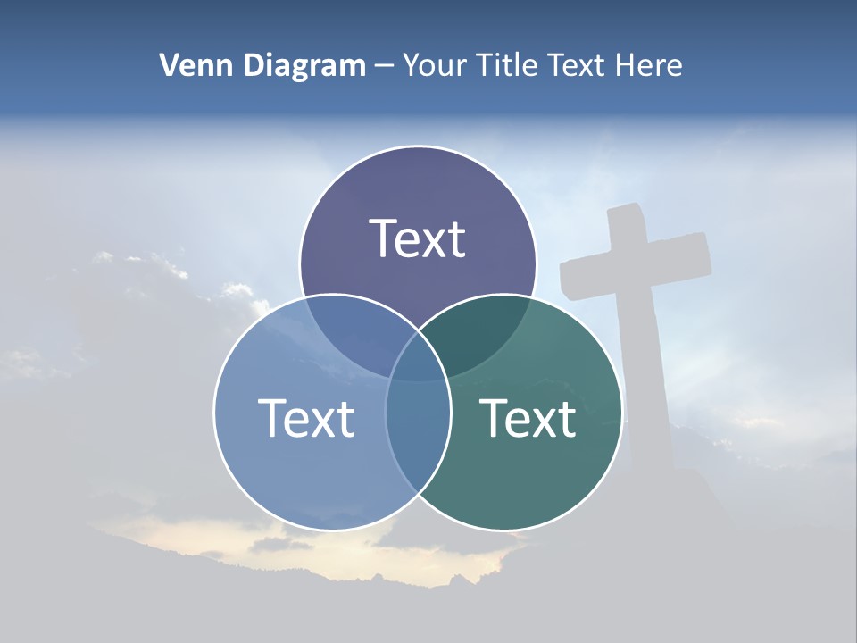 Holy Church Sun PowerPoint Template