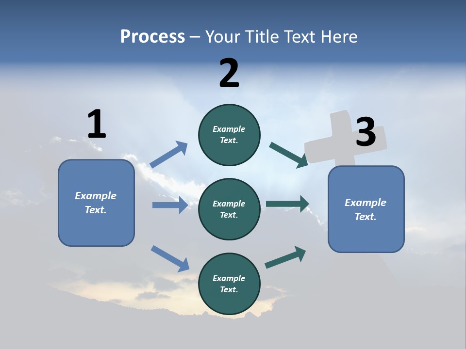 Holy Church Sun PowerPoint Template