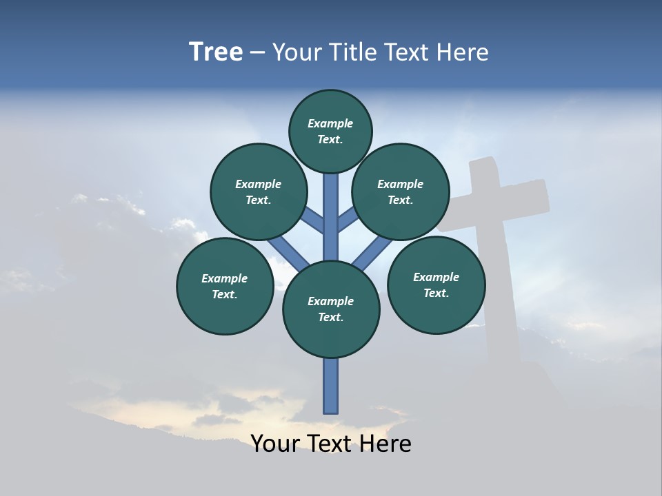 Holy Church Sun PowerPoint Template