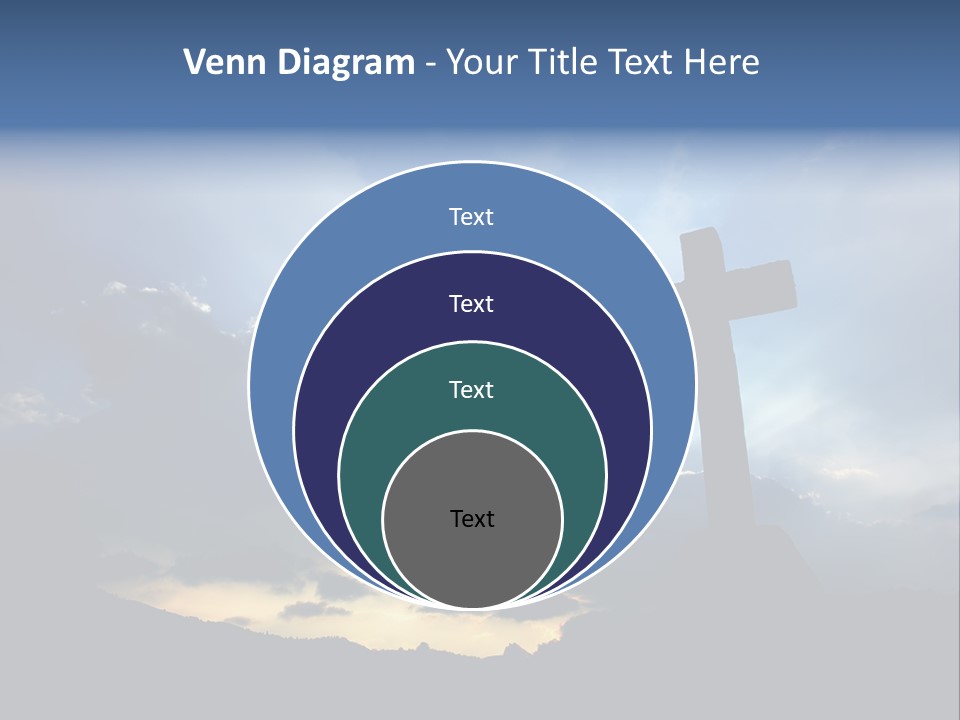 Holy Church Sun PowerPoint Template