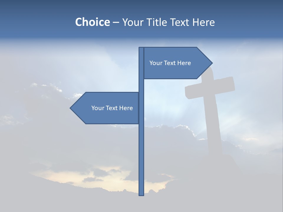 Holy Church Sun PowerPoint Template