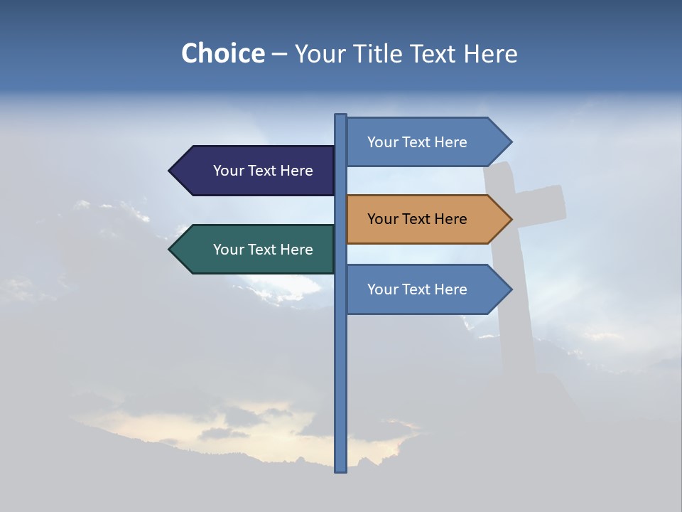 Holy Church Sun PowerPoint Template