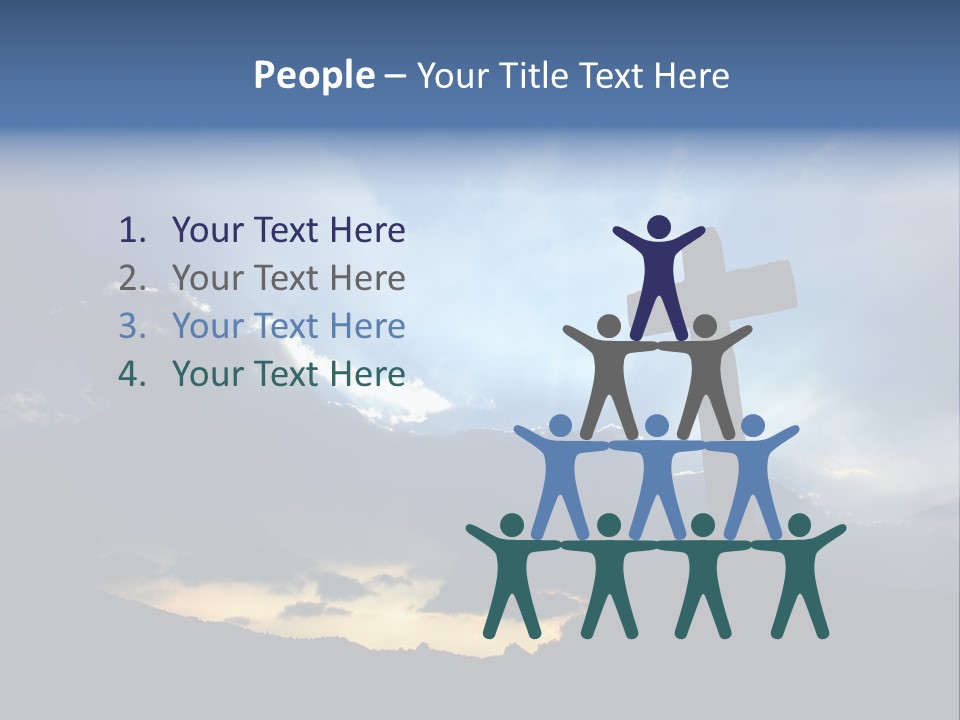 Holy Church Sun PowerPoint Template