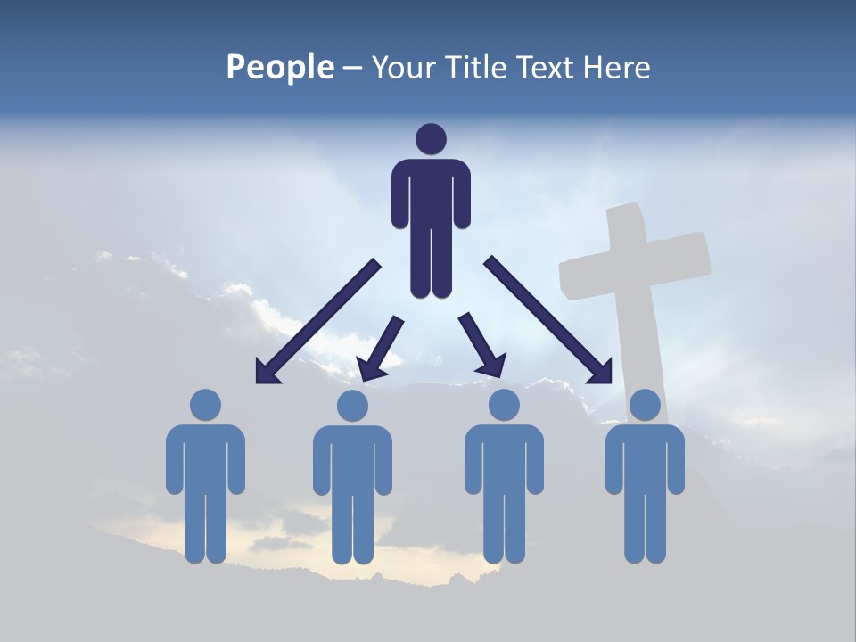 Holy Church Sun PowerPoint Template