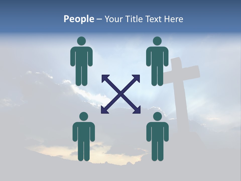 Holy Church Sun PowerPoint Template