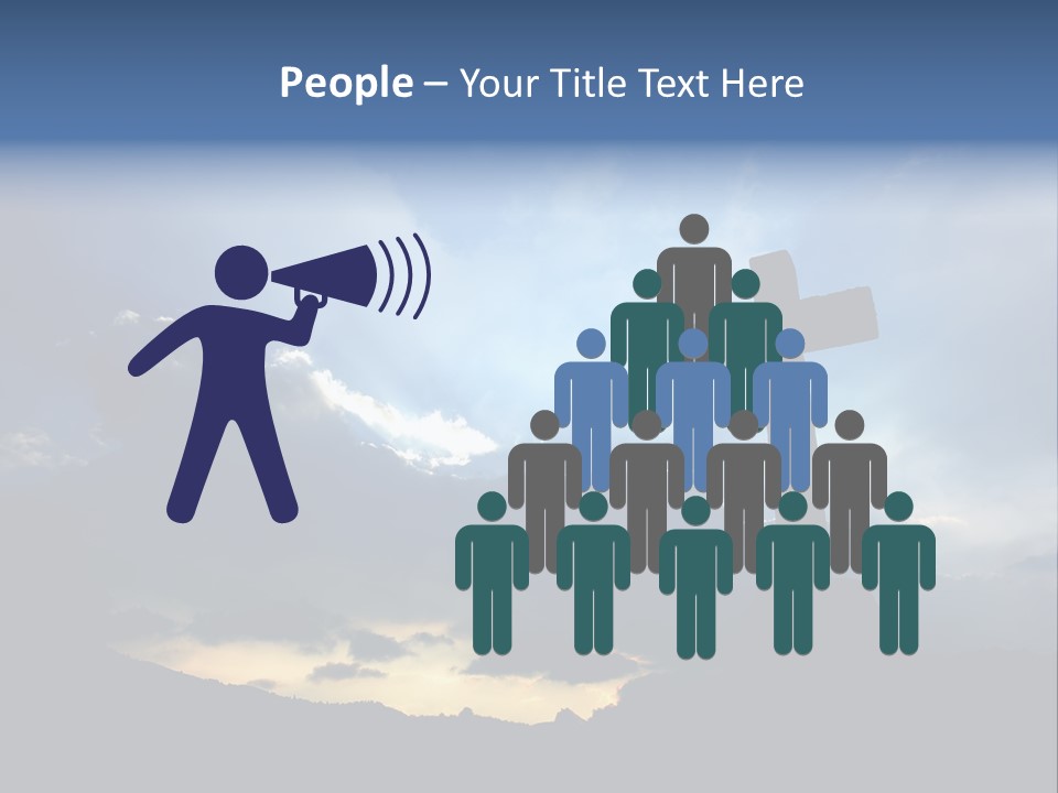 Holy Church Sun PowerPoint Template