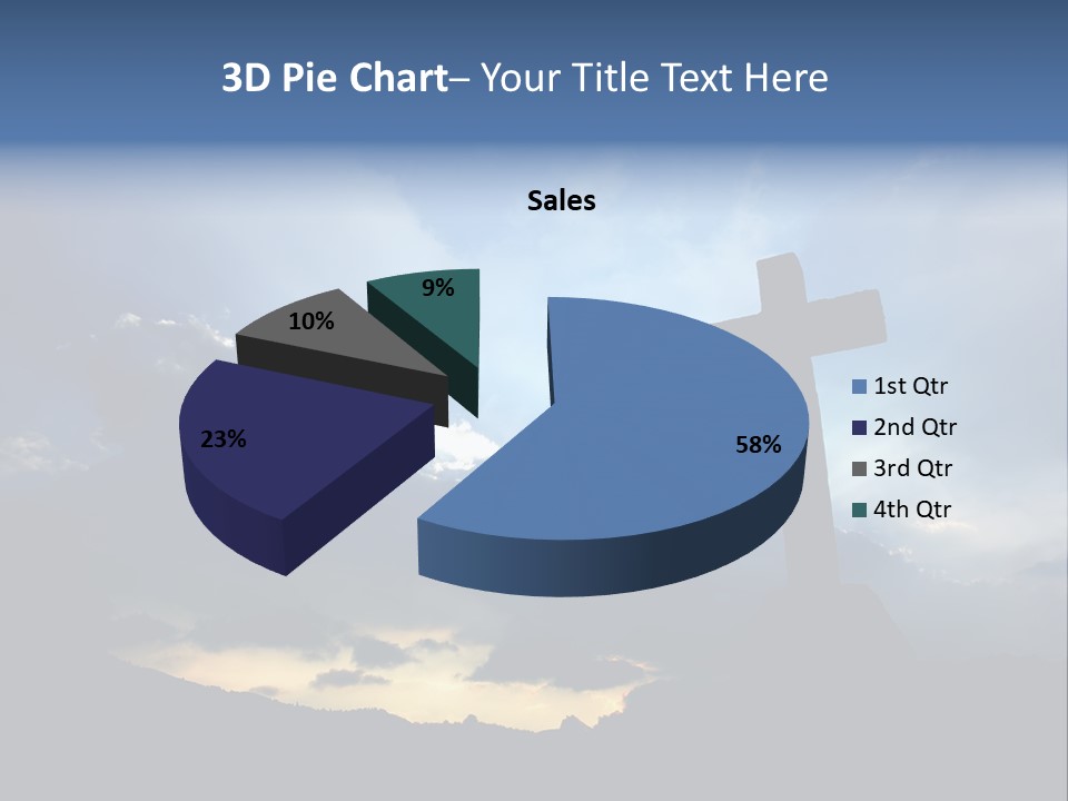 Holy Church Sun PowerPoint Template