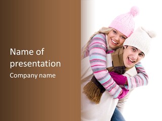 Glad Smiling Piggyback PowerPoint Template