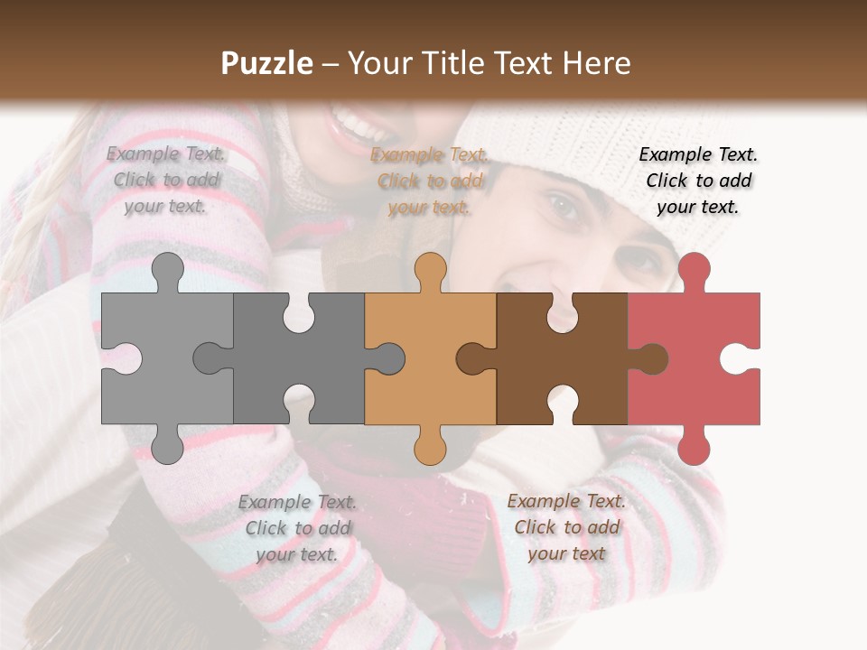 Glad Smiling Piggyback PowerPoint Template