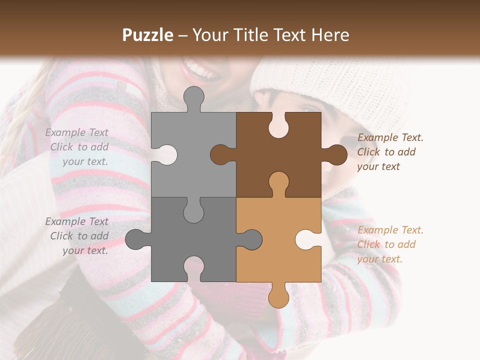 Glad Smiling Piggyback PowerPoint Template