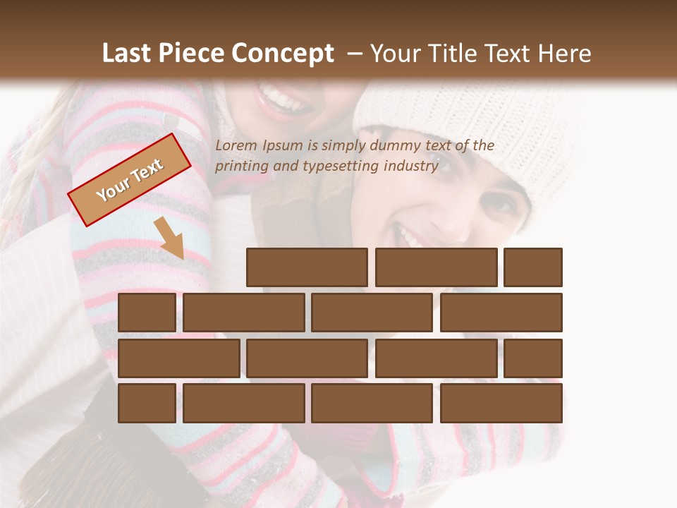 Glad Smiling Piggyback PowerPoint Template