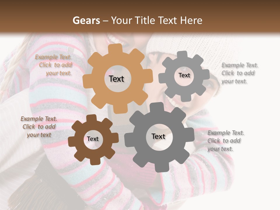 Glad Smiling Piggyback PowerPoint Template