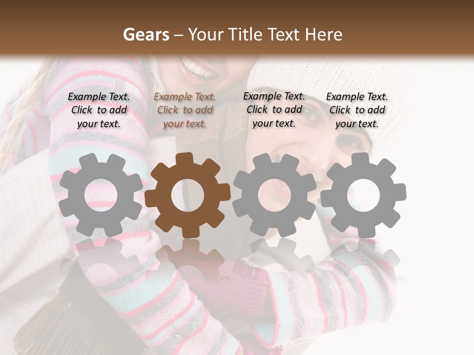 Glad Smiling Piggyback PowerPoint Template