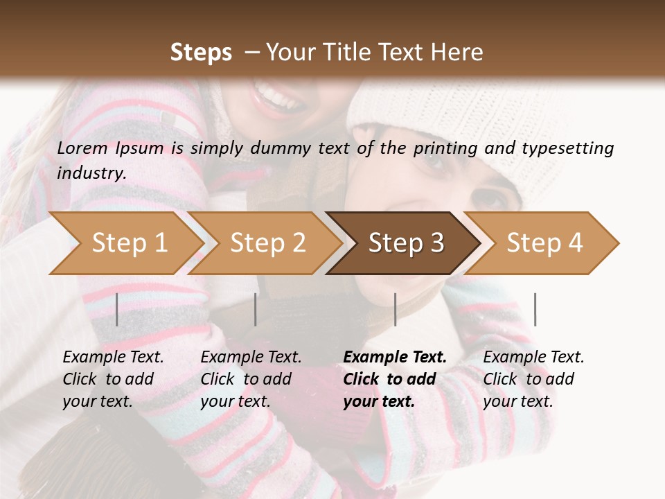 Glad Smiling Piggyback PowerPoint Template