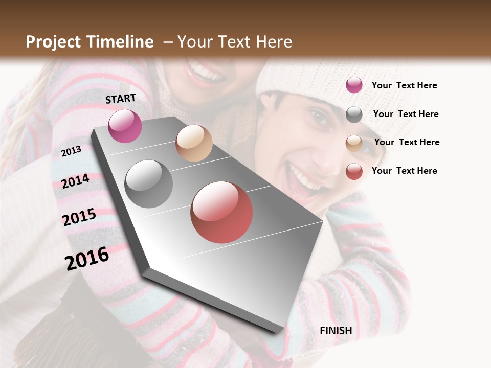 Glad Smiling Piggyback PowerPoint Template