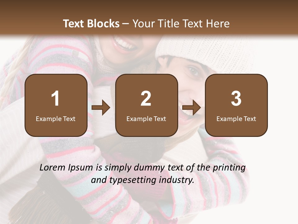 Glad Smiling Piggyback PowerPoint Template