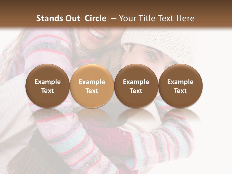 Glad Smiling Piggyback PowerPoint Template