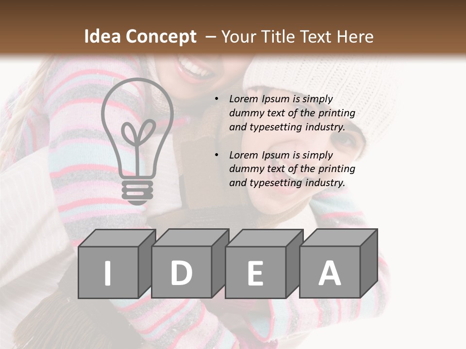 Glad Smiling Piggyback PowerPoint Template