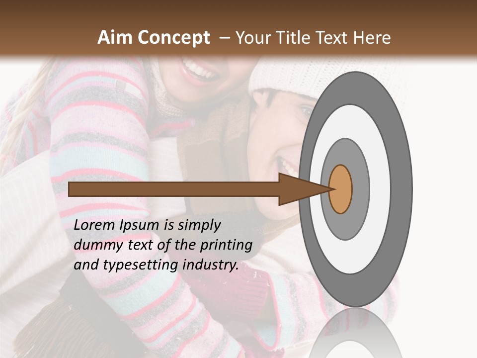 Glad Smiling Piggyback PowerPoint Template