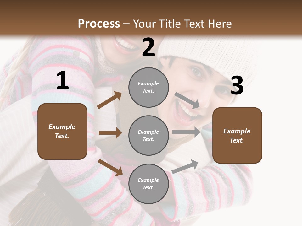 Glad Smiling Piggyback PowerPoint Template