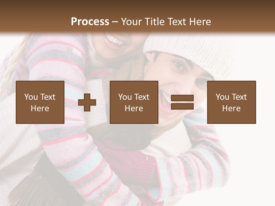 Glad Smiling Piggyback PowerPoint Template