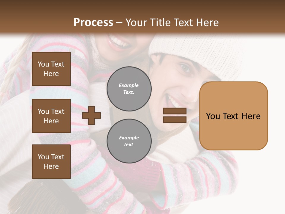 Glad Smiling Piggyback PowerPoint Template