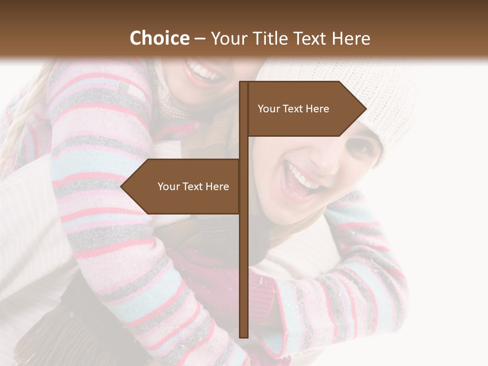 Glad Smiling Piggyback PowerPoint Template